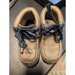 Double Barrel Leather Western Booties Toddler Size 6